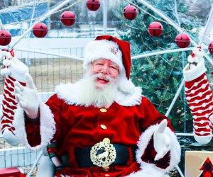 Santa Claus is coming to town for pictures with Connecticut kids! Photo courtesy of Roaring Acre Farm