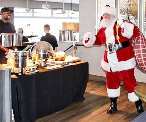 Besides all those cookies, Santa loves a good brunch at Shooters. Photo courtesy of Shooters Waterfront