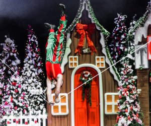 Santa's Circus Cirque flips into LA this holiday season. Photo courtesy of Circus Factory