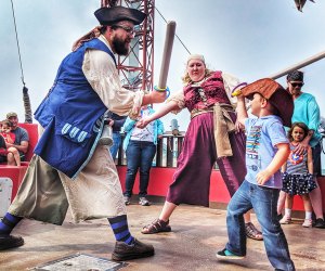 No one walks the plank, but everyone has fun with with Scallywag’s Pirate Adventures in Erie. Photo courtesy of Scallywag's Pirate Adventures.
