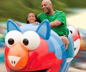 Soar through Sesame Place with Elmo and friends, one of our favorite amusement parks near Philadelphia