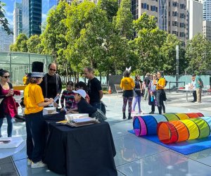 Solve math puzzles at the FairyTale Scramble. Photo courtesy of Transbay Joint Powers Authority