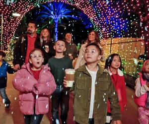 Delight in a winter wonderland at North Pole Nights. Photo courtesy of Gilroy Gardens