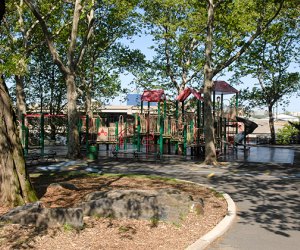 DeWitt Clinton Park's shady playground