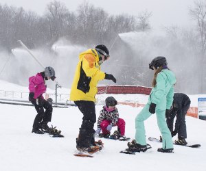 Shawnee Mountain has two snowboarding terrain parks