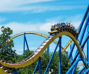The NITRO, a "hypercoaster," takes you on an 80-mile-per-hour thrill ride. Photo courtesy of the park
