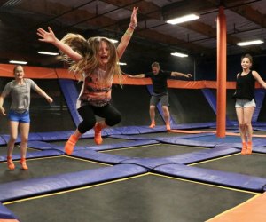 Who said kids were the only ones who love entertainment centers?! Photo courtesy Sky Zone