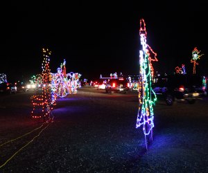 Stay warm and take a drive through the Skylands Stadium Christmas Light Show. Photo by Susan Miele