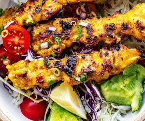 Smokey Chicken Satay at the Bronx Night Market