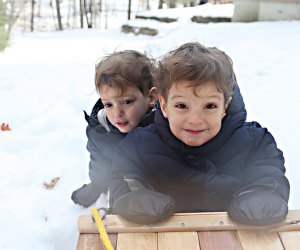  Hop on a toboggan to make winter sledding extra special for kids. Photo by Matthew Nighswander