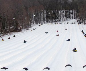 Campgaw Mountain offers a long snow tubing run in New Jersey