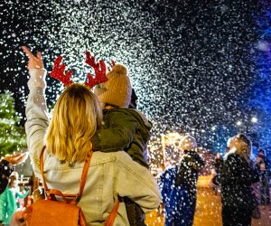 Enjoy snow every night at Winter City Lights. Photo by Kyle Lanzer courtesy of the Winter City Lights .event.