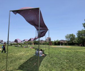 Socrates Sculpture Park is home to stunning large-scale art and cool river views