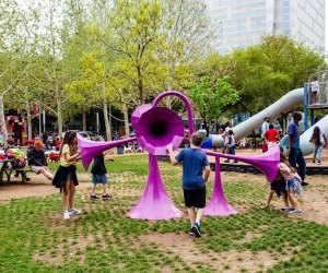 Weekend Fun for Houston Kids: Sonic Playground STEM Extravaganza, Sept. 7-8 Kids see what sounds can be made at Yuri Suzuki's Sonic Playground. Photo courtesy of Kirsten Gilliam.