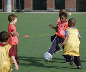 Soccer classes for kids help build teamwork. Photo courtesy of South End Soccer 