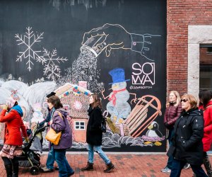 At the 10-day SoWa Winter Festival, discover a shopping village with 100 vendors, live ice  sculpting, and food trucks. Photo courtesy of SoWa Boston, Facebook
