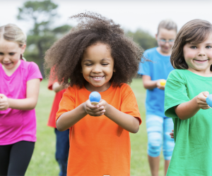 Test patience, agility, and speed in a quick spoon race.