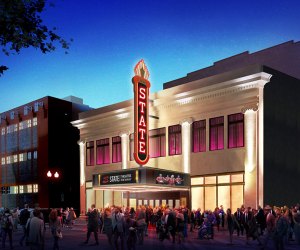 Renovated State Theatre New Jersey Ready to Raise its Curtains Again State Theatre New Jersey celebrates its centennial in December and is marking the occasion with a brand new blade marquee, which is just one of the improvements in its $12 million overhaul.