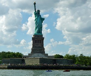 Beat the heat in NYC Statue of Liberty