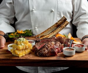 How about a Fred Flintstone-sized rib for Christmas? Photo courtesy of STK Restaurant