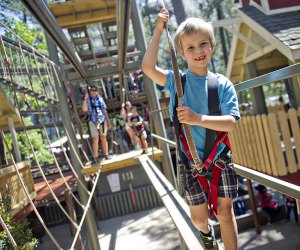 SkyHike and Geyser Towers at Stone Mountain Park 