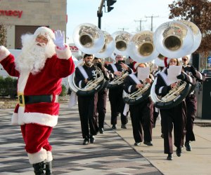 Who's more deserving of a brass band this time of year? Photo courtesy of Mansfield Downtown Partnership