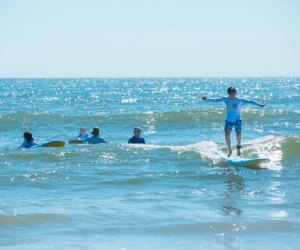 Learn to surf at Virginia Beach. Photo courtesy of Virginia Beach Convention & Visitors Bureau
