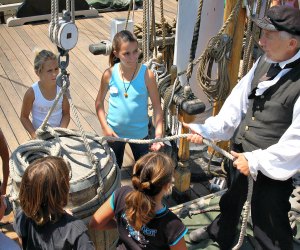 Learn the ropes onboard a tall ship. Photo by Jim Graves for the Ocean Institute