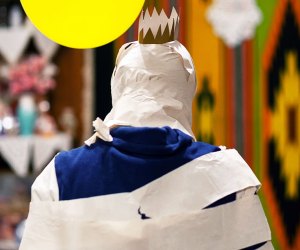 Halloween Party Game Ideas for Tweens and Teens mummy wrapped in toilet paper