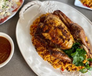 Que Chevere is open on Thanksgiving, offering a budget-friendly, take-out option.