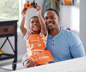 The Home Depot offers free crafting classes for kids all winter. Photo courtesy of Home Depot
