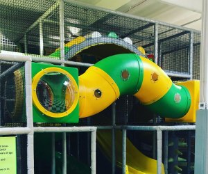 Climbing structure at the kiddie clubhouse