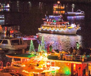 See the Potomac River sparkle at the District's Holiday Boat Parade. Photo courtesy of Wharf DC