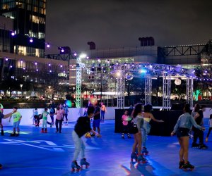 Roll into the weekend at Discovery Green's outdoor rolling rink. Photo courtesy of Morris Malakoff.