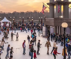 Take a break from opening presents for a spin on the Washington Harbour Ice Rink. Photo courtesy of icebuilders.com