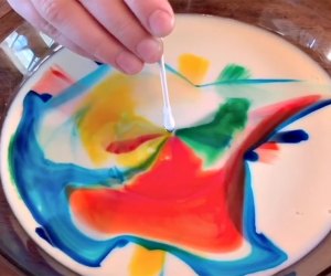 Science Experiments at Home: Making Rainbow Milk with Kids