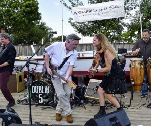 The Tides and Tunes Summer Concert Series takes place on Thursday evenings. Photo courtesy of the  Annapolis Maritime Museum 