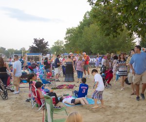 Pull up a beach chair at Movies in the Sand in Mamaroneck. Photo courtesy of the Village of Mamaroneck