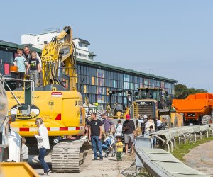 Get their motors running at Touch-A-Truck at the Track. Photo courtesy of the event.