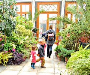 Photo of family in a greenhouse-Winter Activities in Boston