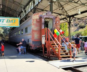 All aboard at Depot Day. Photo courtesy of Travel Town