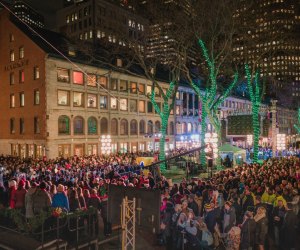 Bostonians' flock to the 2017 debut of Blink! Photo courtesy of Matt Conti and NorthEndWaterfront.com  