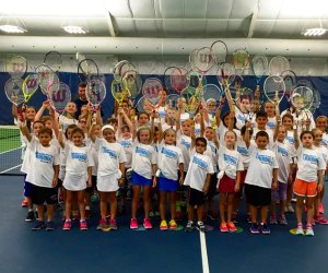 Raise a racket if you're ready for summer tennis camps in Connecticut! Photo courtesy of the Trumbull Racquet Club Summer Camp