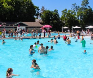 Photo of massive outdoor pool in Belmont, MA, near Boston.