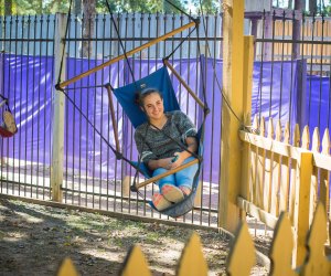 Carnival rides at the Texas Renaissance Festival