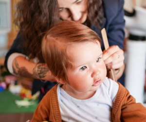 You can't trust just anyone with baby's first haircut!