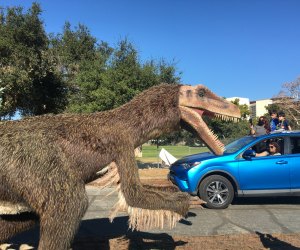 Jurassic Quest Drive-thru Delivers Prehistoric Thrills to Modern Day LA Jurassic Quest Drive-thru, photo by Mommy Poppins