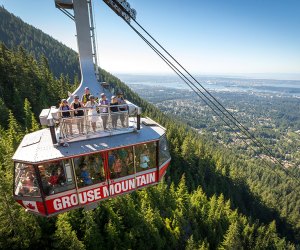 Take North America's largest aerial tram to the top of Grouse Mountain. Photo courtesy Destination Vancouver/Devin Manky