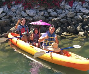 Thumbs up, umbrellas up! Photo courtesy of Ventura Boat Rentals 