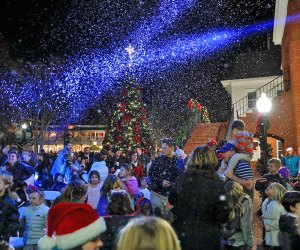 The Vinings Jubilee Christmas Lighting is a free Christmas event that brings smiles to all. Photo courtesy Vinings Jubilee, by CatMax Photography
